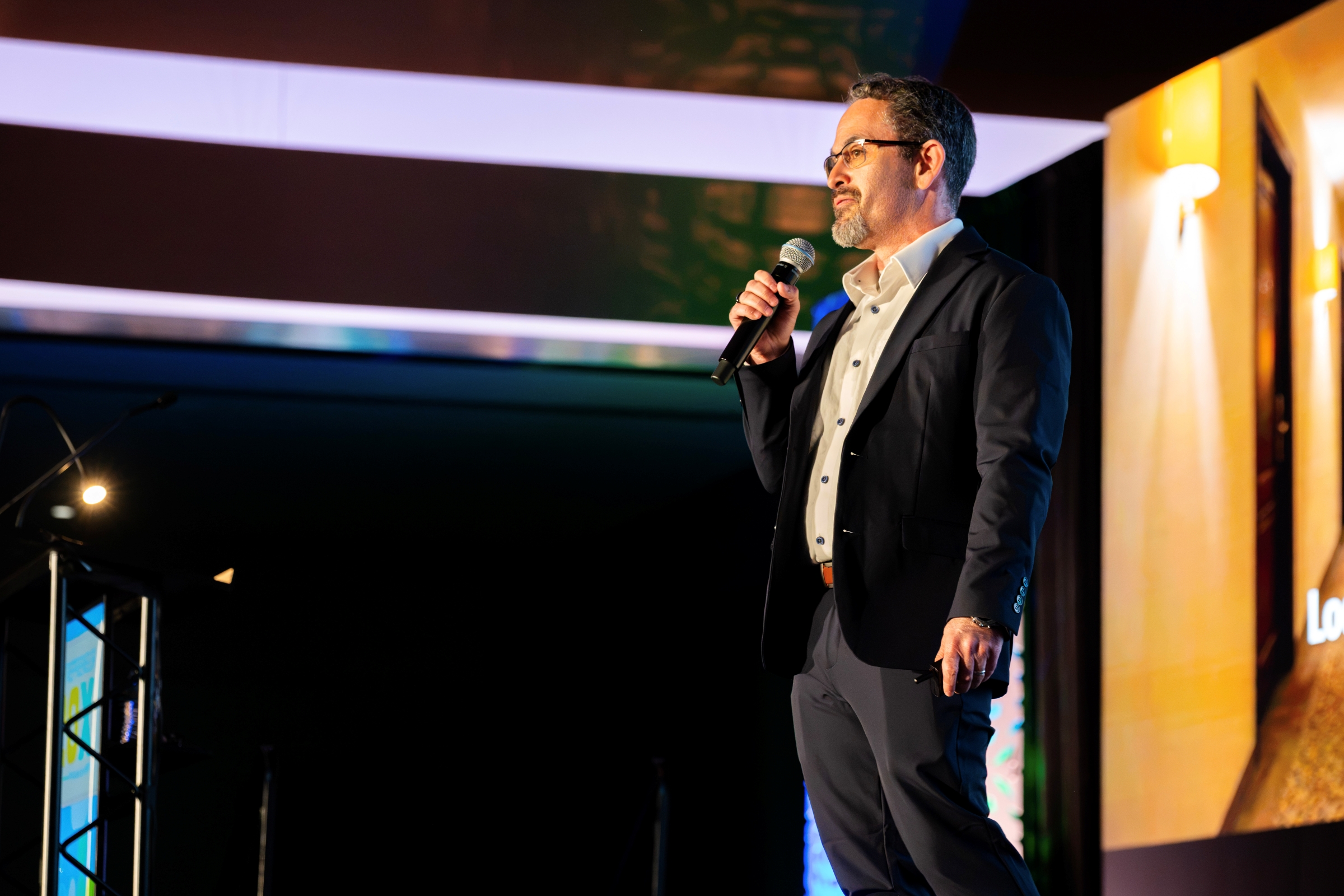 Nathan Nepris speaking during HITEC 2026